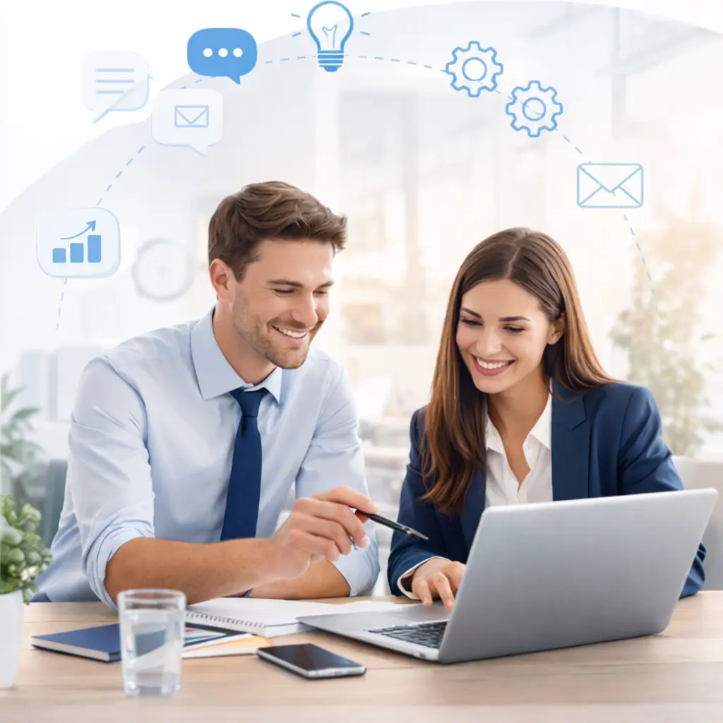 Équipe travaillant ensemble