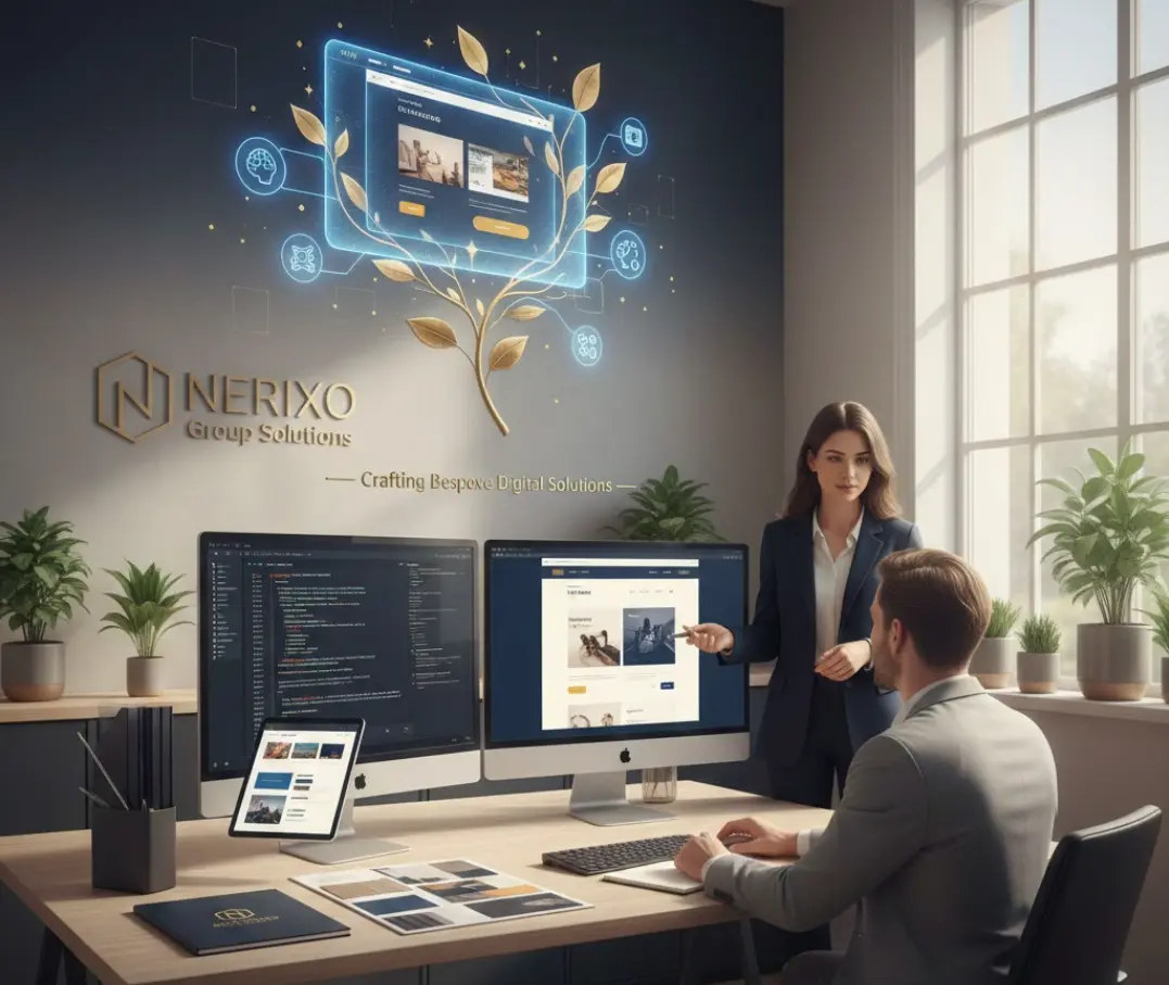 Design web moderne pour entreprises françaises au Maroc - Agence Nerixo Group